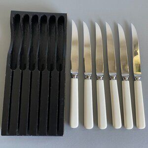 Vintage Cutlass Sheffield England Steak Knife 6 Pc Set